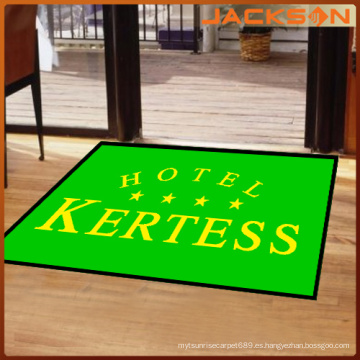 Moda personalizada cinco estrellas entrada del hotel alfombra de goma